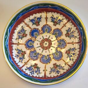 Hand Made In Greece Ceramic Plate